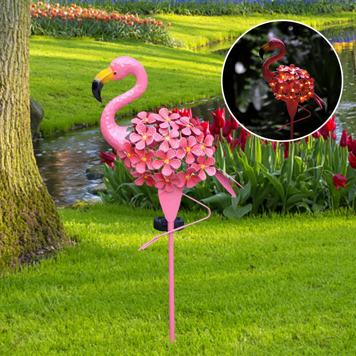 Pink Flamingo Solar Lights Metal Garden Lamp Outdoor Pathway Pink Flamingo Stake LED Lights IP55 Waterproof for Lawn Patio 2023
Pink Flamingo Solar Lights Metal Garden Lamp Outdoor Pathway Pink Flamingo Stake LED Lights IP55 Waterproof for Lawn Patio 2023