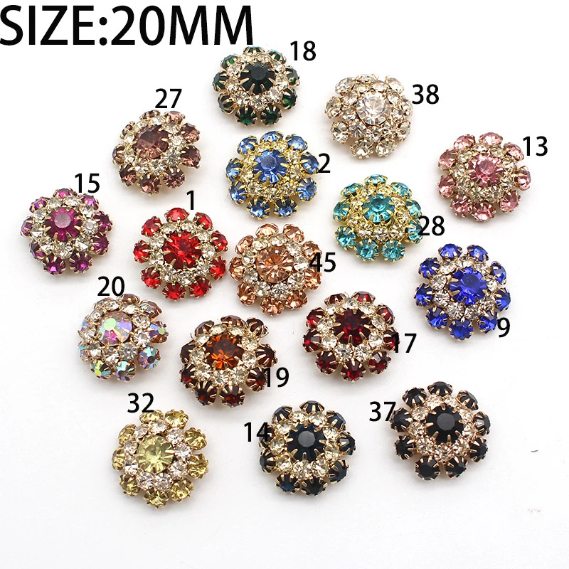10pcs 20mm DIY Decorative Buttons for Clothing Super Luxury Women's Clothing Accessories Crystal Buttons Fashion Fur Coat Button
10pcs 20mm DIY Decorative Buttons for Clothing Super Luxury Women's Clothing Accessories Crystal Buttons Fashion Fur Coat Button