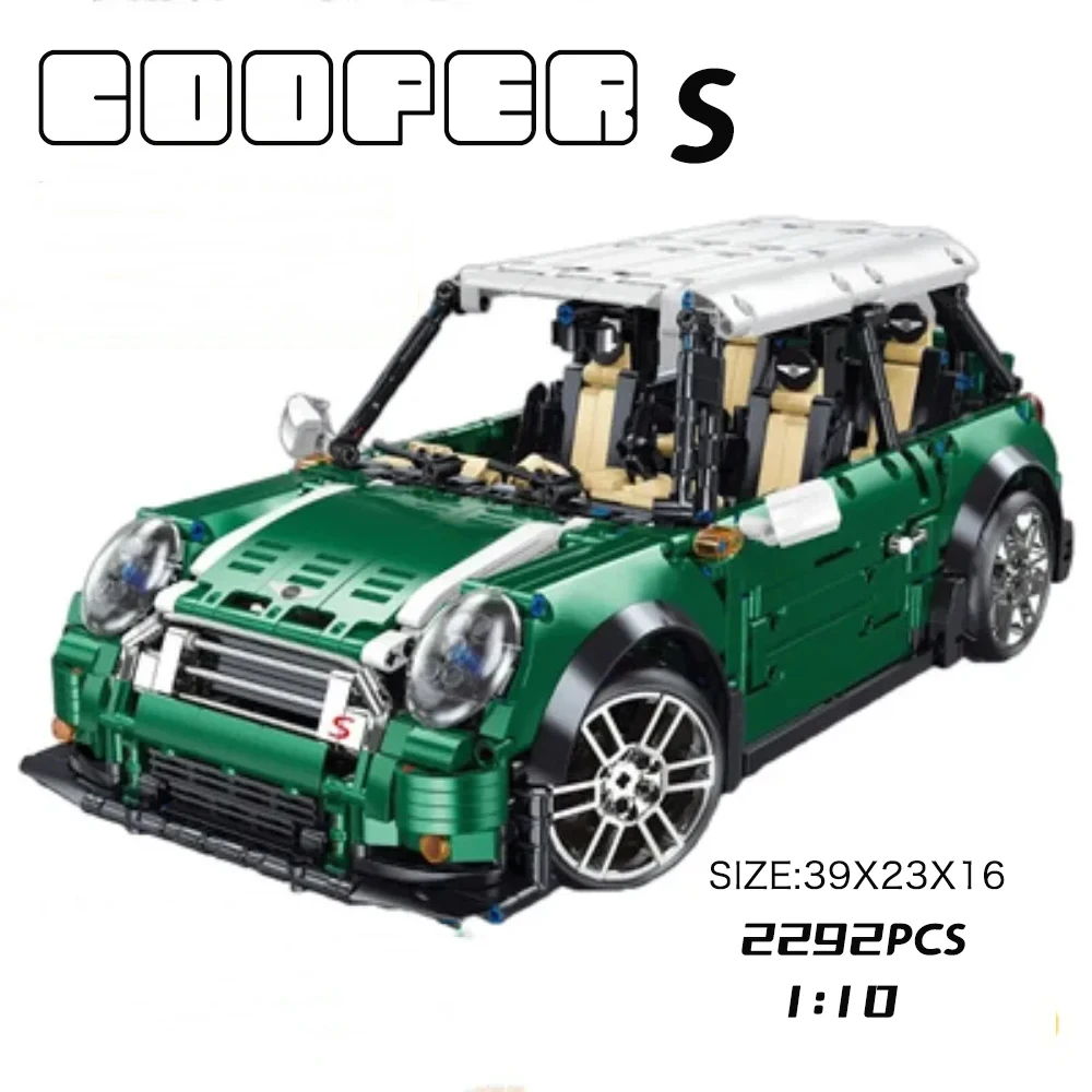 1:10 Mini Technical Car Cooper Building Blocks Kits Supercar Vehicle MOC-36559 Construction for Adults Kids Christmas Gift 1:10 Mini Technical Car Cooper Building Blocks Kits Supercar Vehicle MOC-36559 Construction for Adults Kids Christmas Gift