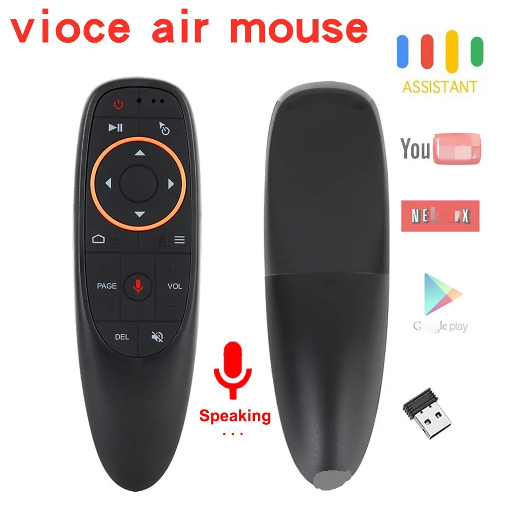 

G10 G10S Pro Air Mouse 2.4G Wireless Gyroscope IR Learning Voice Remote Control for Android TV Box HK1 H96 Max X96 Mini