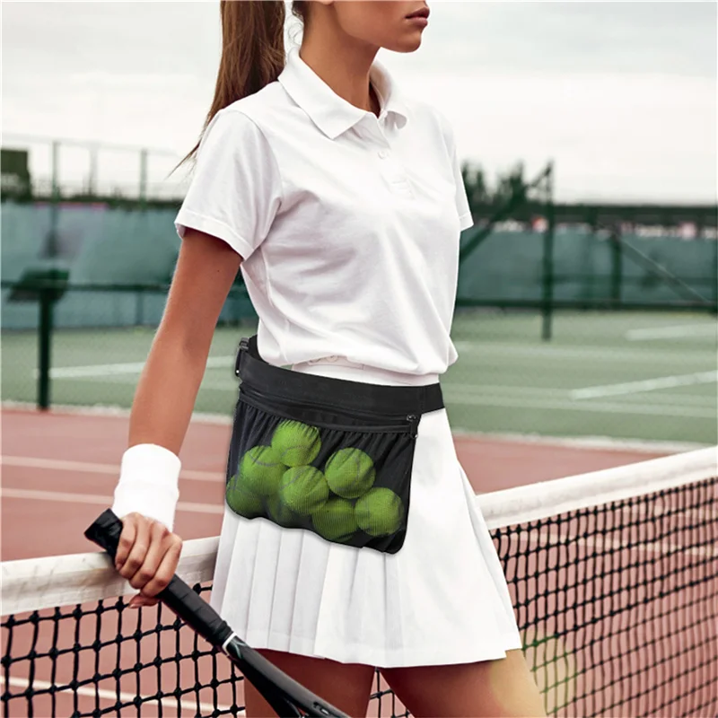 Tennis Ball Holder, Pickleball Band Pouch Mesh Storage Bag Waist Pack Sports Accessory for Women, Men & Teens
Tennis Ball Holder, Pickleball Band Pouch Mesh Storage Bag Waist Pack Sports Accessory for Women, Men & Teens