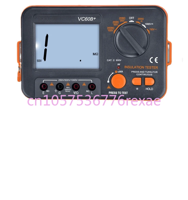 

Vc60b Insulation Resistance Tester 1000V Digital Memory Meter AliExpress Amazon Cross-Border