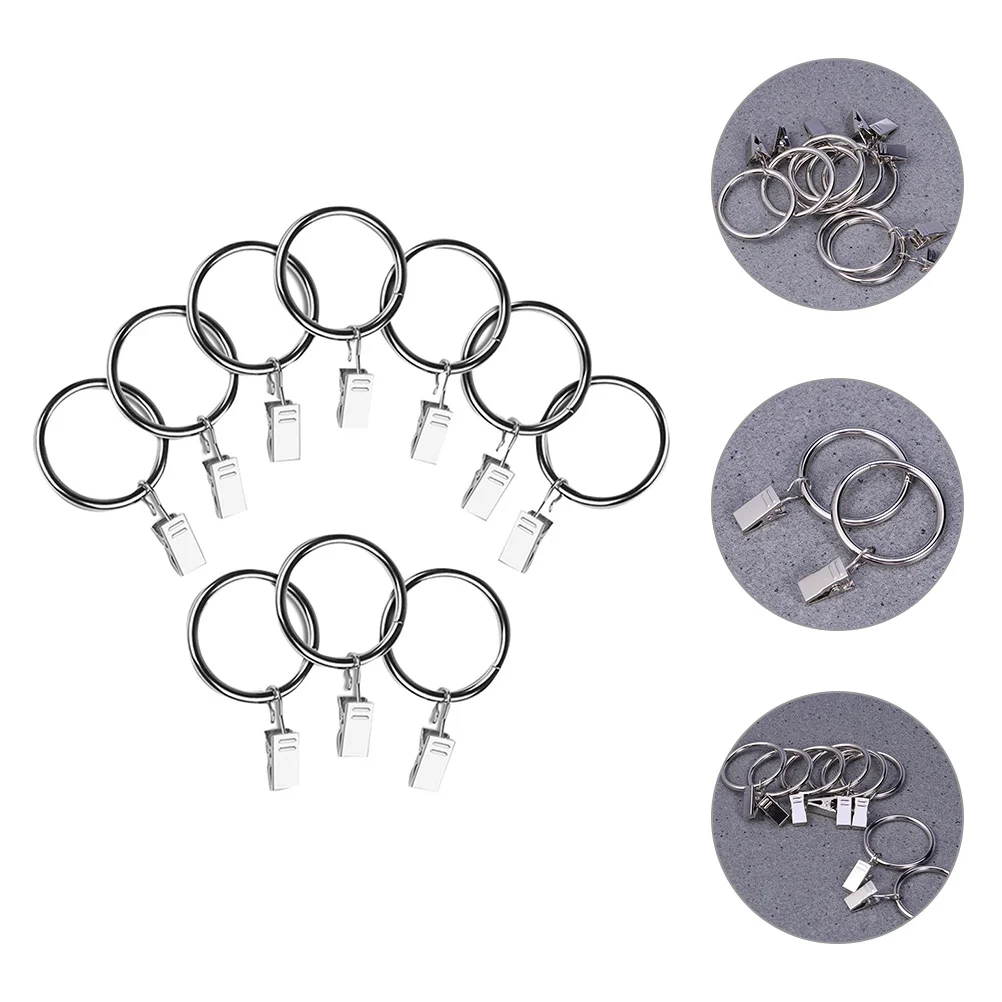 10 Pcs Curtain Circle White Glives Hanger Clips Parts Hook Accessories Creative Rings Iron Metal
10 Pcs Curtain Circle White Glives Hanger Clips Parts Hook Accessories Creative Rings Iron Metal