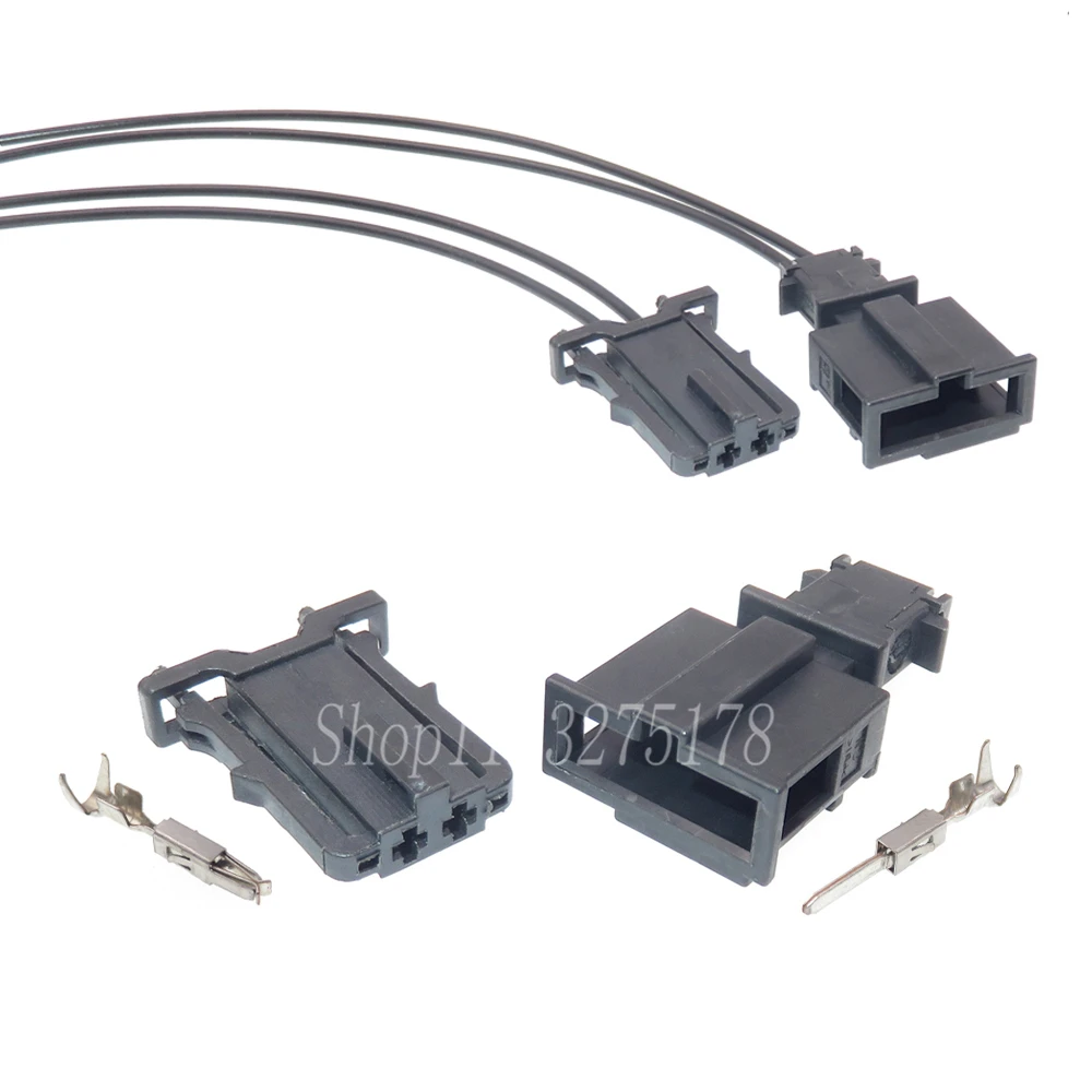

1 Set 2 Pin 1J0971972 3B0972712 Car Tweeter Speaker License Plate Light Wire Cable Socket For VW Audi 1J0 971 972