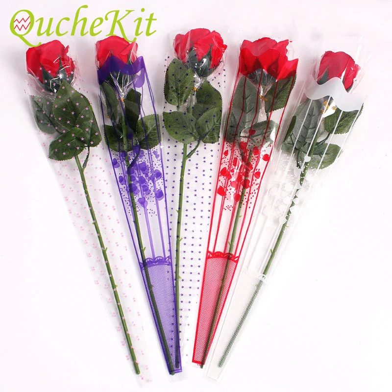 100Pcs Single Flower Gift Packaging Bags Transparent Plastic Rose Bouquet Wrapping Paper Valentines Day Wedding Decoration
100Pcs Single Flower Gift Packaging Bags Transparent Plastic Rose Bouquet Wrapping Paper Valentines Day Wedding Decoration