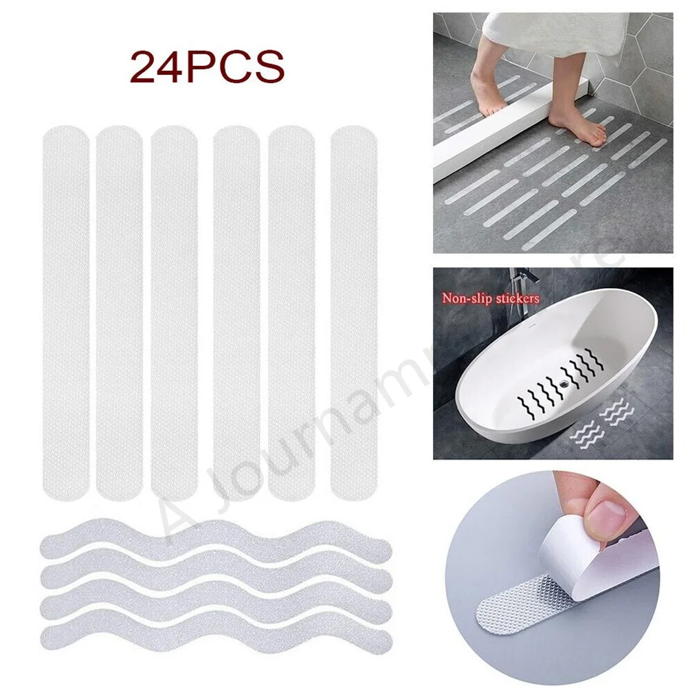 

36pcs Anti Slip Bath Tub Shower Stickers Skid Resistance Flooring Tape Mat Bathtub Decals for Shower Stairs Safety Floor Strips