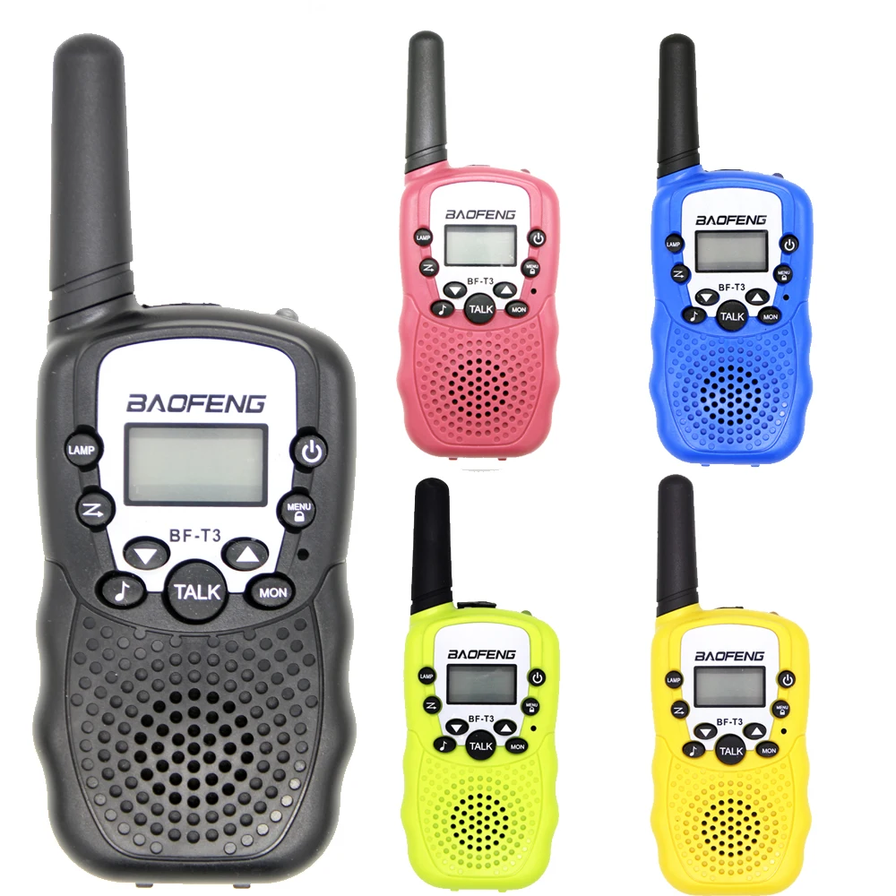 

2pcs/Set Children'S Cute Walkie Talkies Kids Radio Mini Toys Radio Baofeng Bf-T3 For Kid Birthday Gift For Boys Girls Bf T3