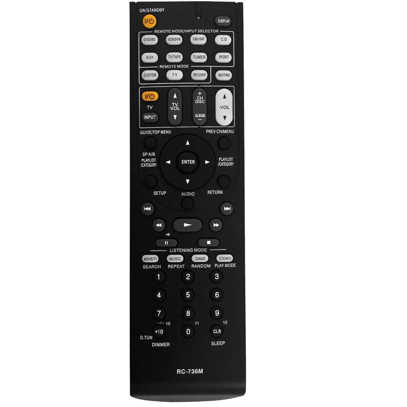 RC-736M Replace Remote For Onkyo Theater System HT-R570 HT-S5200 HT-S5200B HTP-570 SKF-570 LSKF-570R LSKR-570R SKB-570 Durable
RC-736M Replace Remote For Onkyo Theater System HT-R570 HT-S5200 HT-S5200B HTP-570 SKF-570 LSKF-570R LSKR-570R SKB-570 Durable