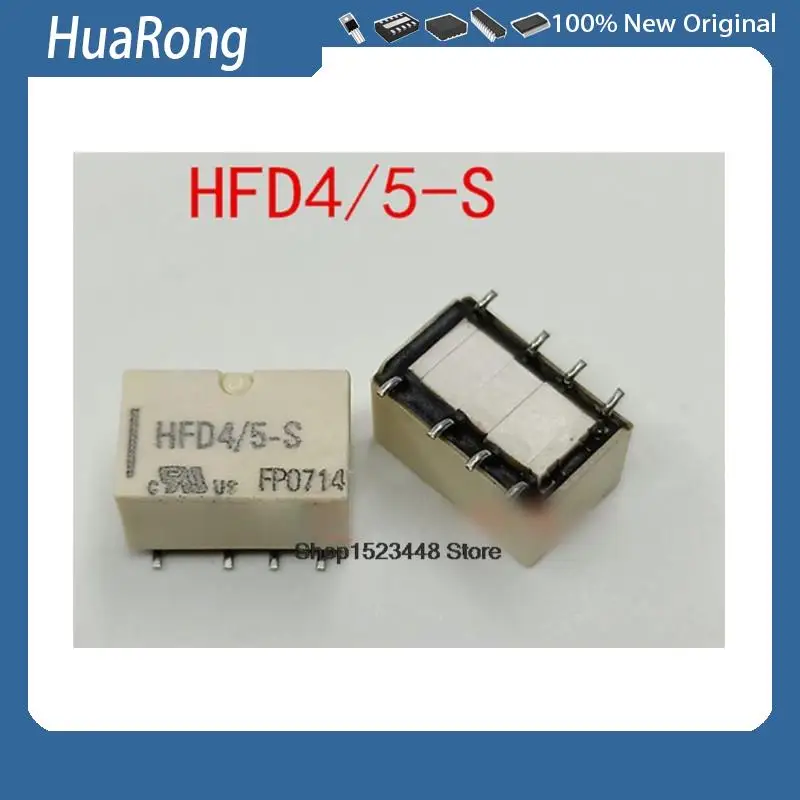 

New 10pcs/lot HFD4/5-S 5V HFD4/5 2A 8PIN SMD