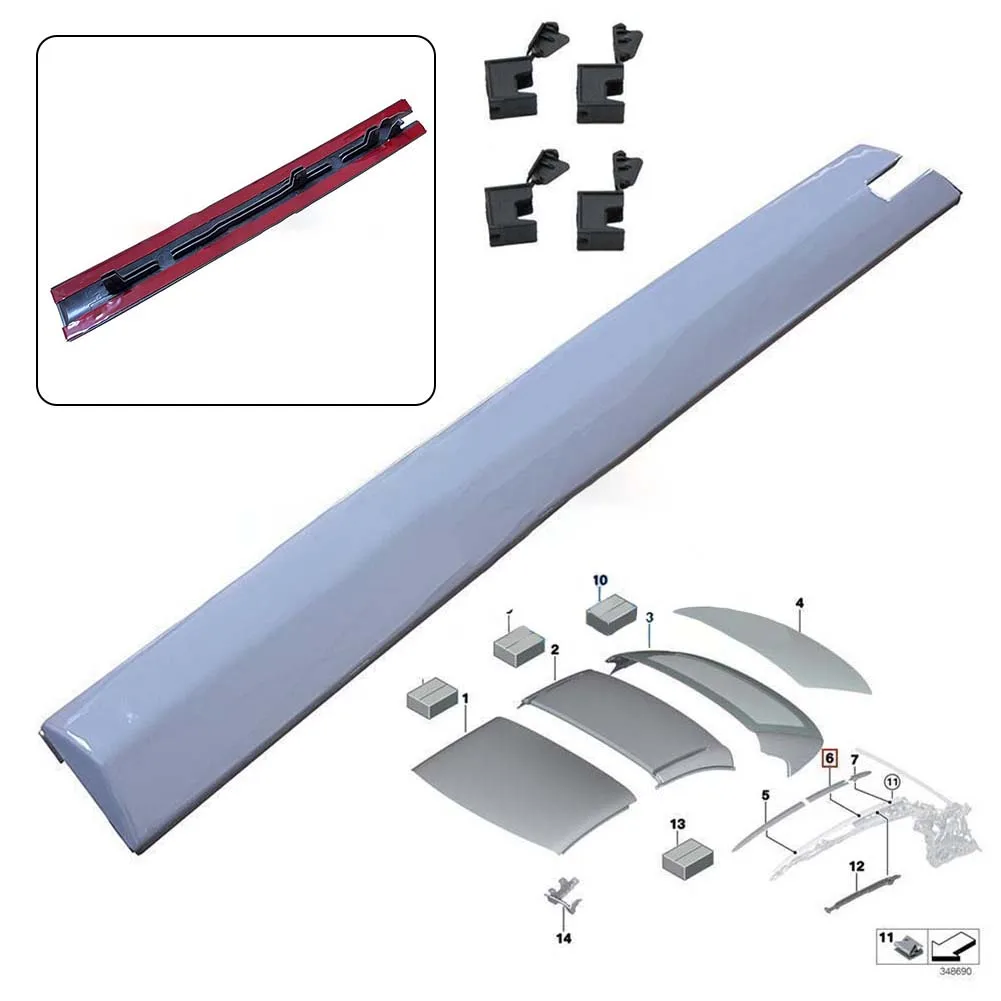 1 Set/5 Pcs Left Convertible Roof Trim + Clip For BMW E93 335i M3 F83 F33 420i 54377184037, 54377187747
1 Set/5 Pcs Left Convertible Roof Trim + Clip For BMW E93 335i M3 F83 F33 420i 54377184037, 54377187747
