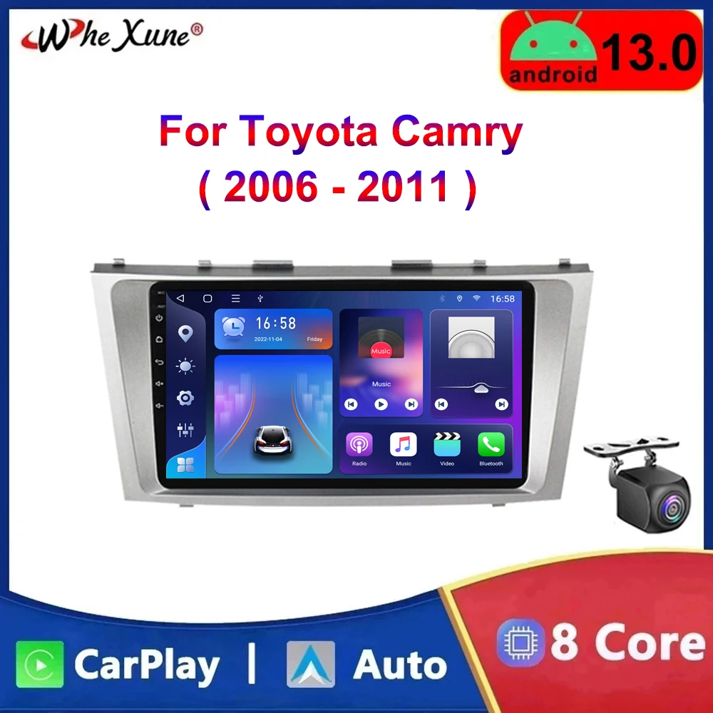 For Toyota Camry 7 XV 40 50 2006 - 2011 Car Radio Multimedia Video Player Carplay 4G Android 13 Navigation GPS Head Unit 2 Din
For Toyota Camry 7 XV 40 50 2006 - 2011 Car Radio Multimedia Video Player Carplay 4G Android 13 Navigation GPS Head Unit 2 Din