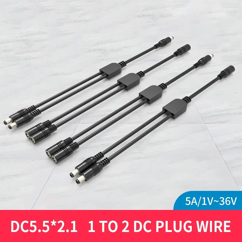 1pc DC 5.5*2.1mm 1 to 2 Video Surveillance Extension Cable 1 Female to 4 Male 5A 12V Power Distribution Wire
1pc DC 5.5*2.1mm 1 to 2 Video Surveillance Extension Cable 1 Female to 4 Male 5A 12V Power Distribution Wire