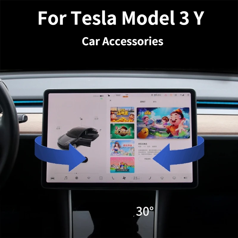 Вращающийся держатель для телефона Tesla Model 3, вращающаяся подставка для GPS навигатора, центральное крепление для консоли, аксессуары для автомобиля
Вращающийся держатель для телефона Tesla Model 3, вращающаяся подставка для GPS навигатора, центральное крепление для консоли, аксессуары для автомобиля