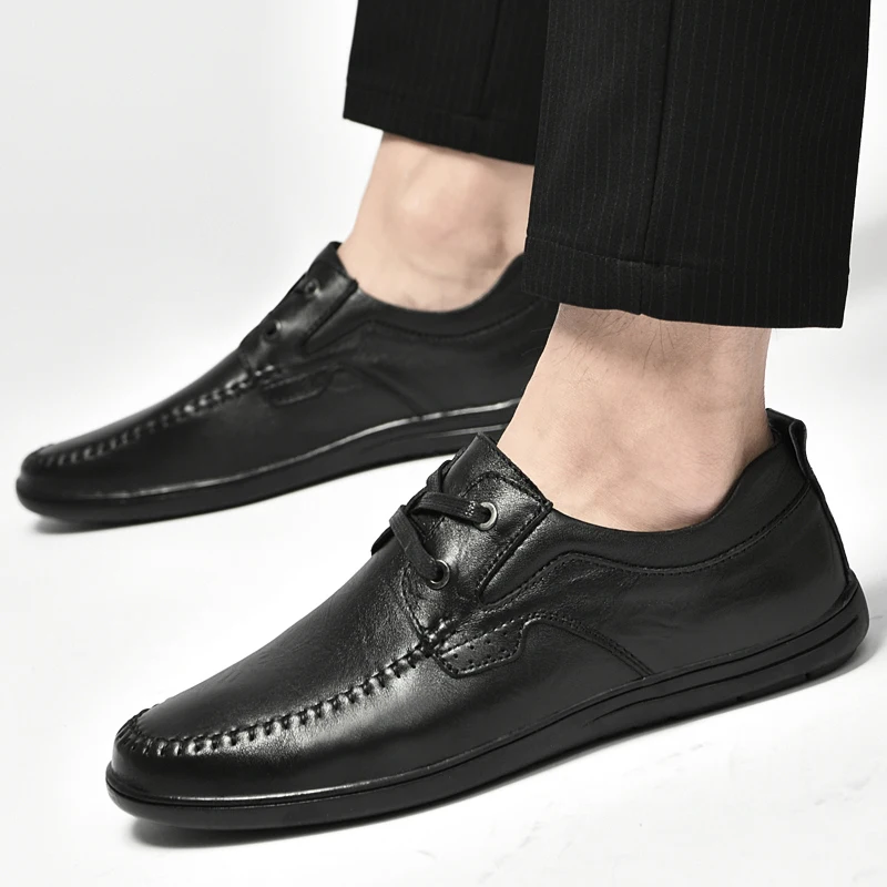 Men CasualShoes lace up fashion Work Shoes Men Flat genuine Leather Shoes Men Non-slip Soft Sole Shoes man Designer Shoes Men
Men CasualShoes lace up fashion Work Shoes Men Flat genuine Leather Shoes Men Non-slip Soft Sole Shoes man Designer Shoes Men