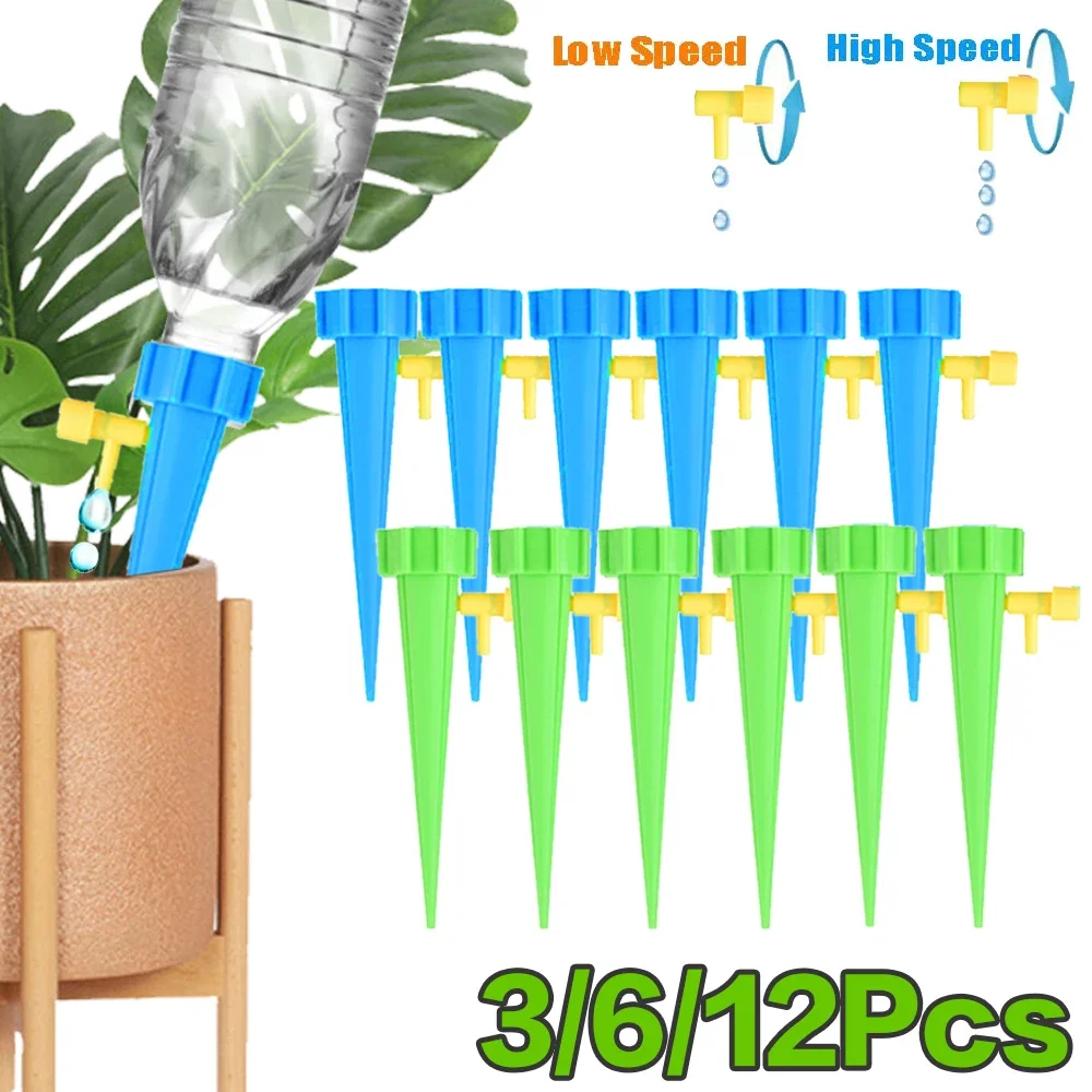 

Adjustable Self Watering Spike Automatic Drip Irrigation System for Plants Flower Greenhouse Auto Water Dripper Device