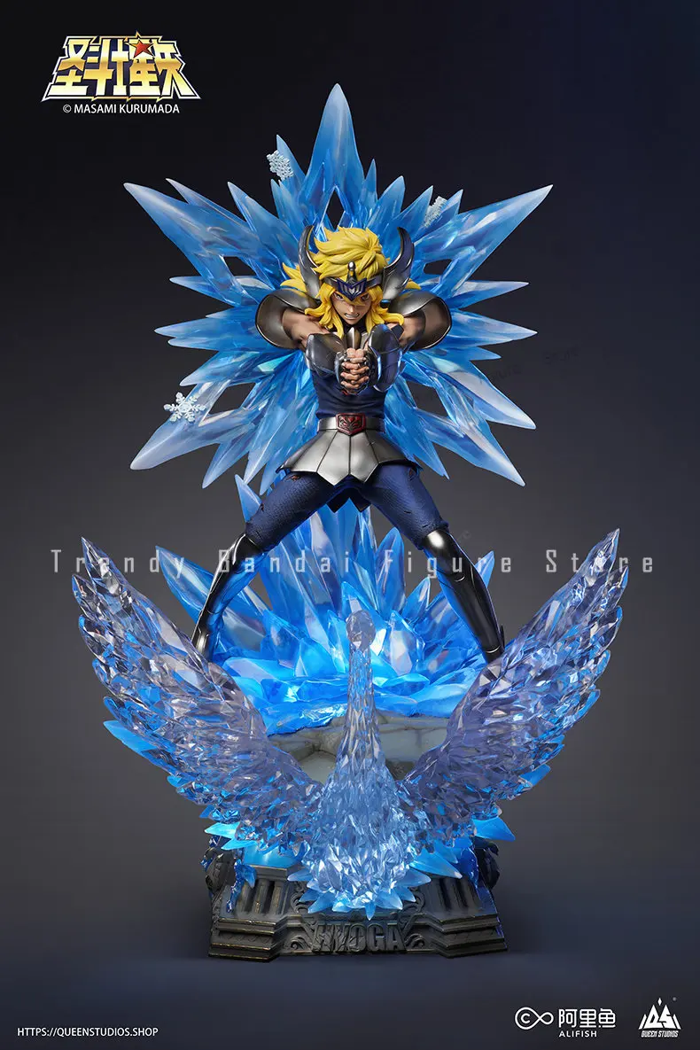 

Pre-sale QueenStudios Cygnus Hyoga Scale Statue Saint Seiya Myth Cloth EX 1/6 Collection Model Anime Character Statue Gift