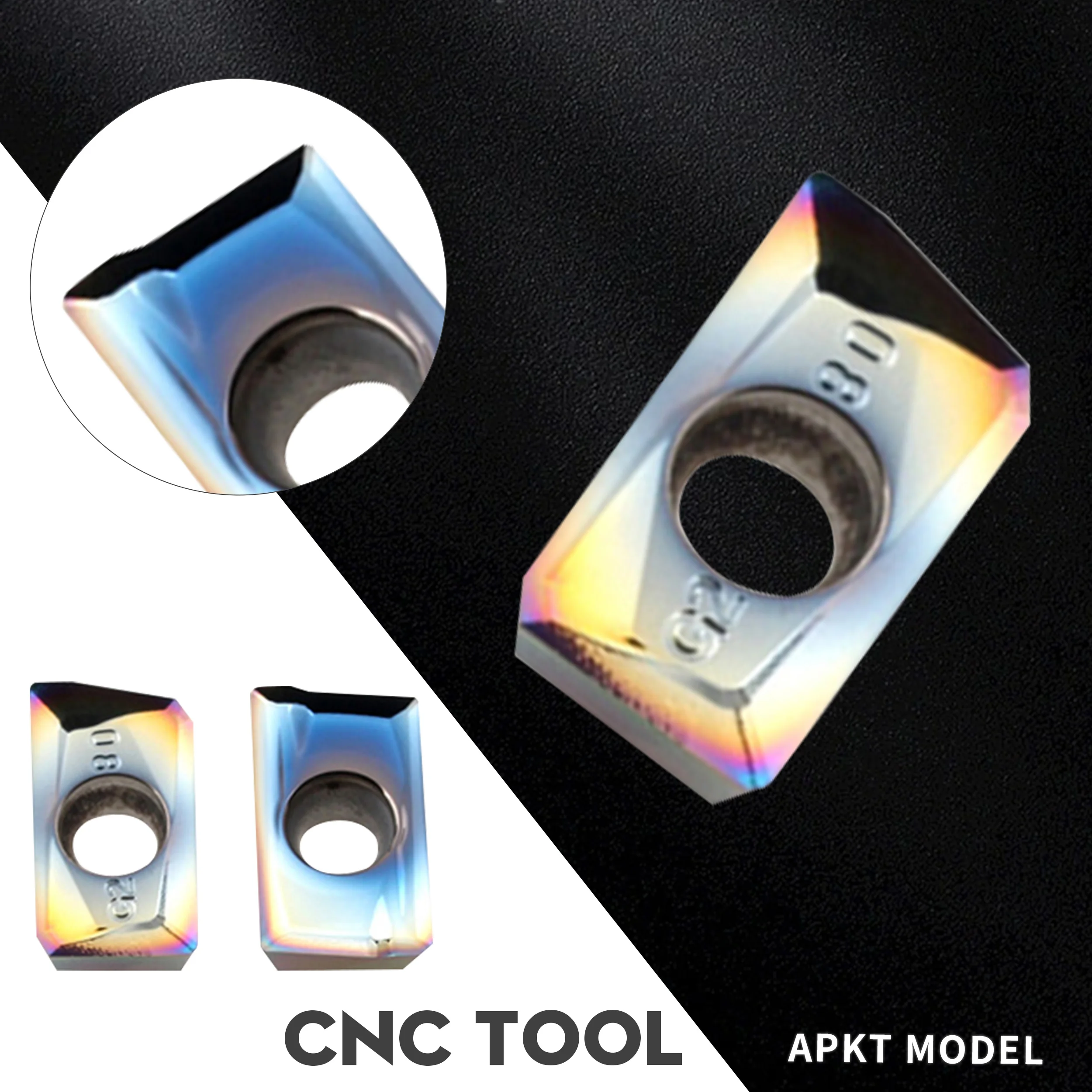 APKT1135/1604 Color Aluminum Milling Insert High Gloss Aluminum Alloy Milling Insert High Quality Color Coated CNC Lathe Special
APKT1135/1604 Color Aluminum Milling Insert High Gloss Aluminum Alloy Milling Insert High Quality Color Coated CNC Lathe Special