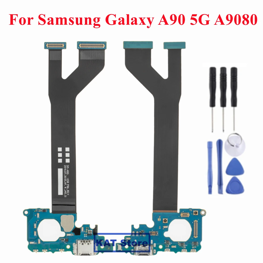 

For Samsung Galaxy A90 5G A908B A908N A9080 2019 USB Charger Dock Connector Charging Port Flex Cable Board Replacement