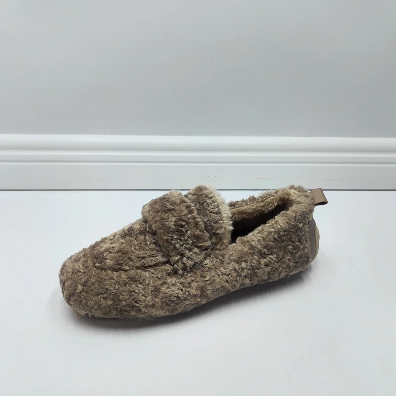 Туфли женские с круглым носком, меховые, повседневные кроссовки, Мокасины, без застежки, однотонные базовые, обувь в ретро стиле, R 
Туфли женские с круглым носком, меховые, повседневные кроссовки, Мокасины, без застежки, однотонные базовые, обувь в ретро стиле, R