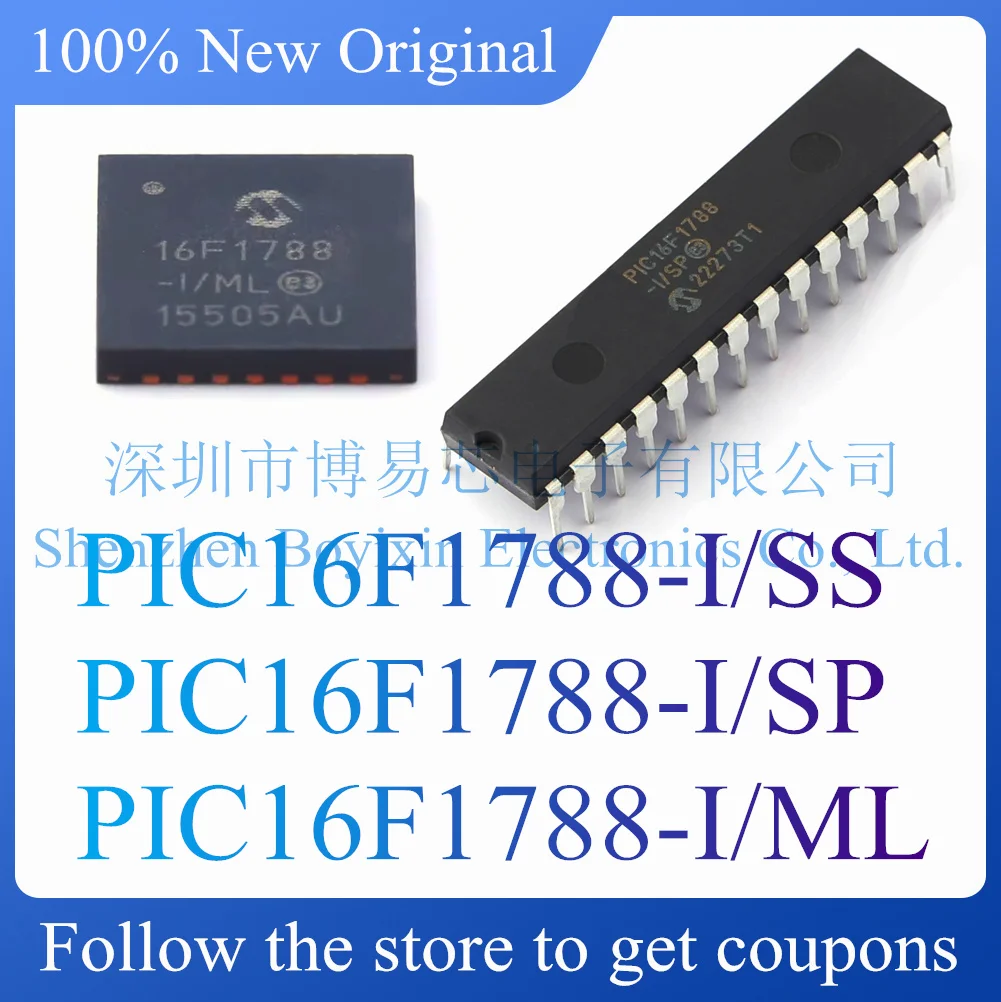 NEW PIC16F1788-I/SS PIC16F1788-I/SP PIC16F1788-I/ML.Original genuine microcontroller chip.
NEW PIC16F1788-I/SS PIC16F1788-I/SP PIC16F1788-I/ML.Original genuine microcontroller chip.