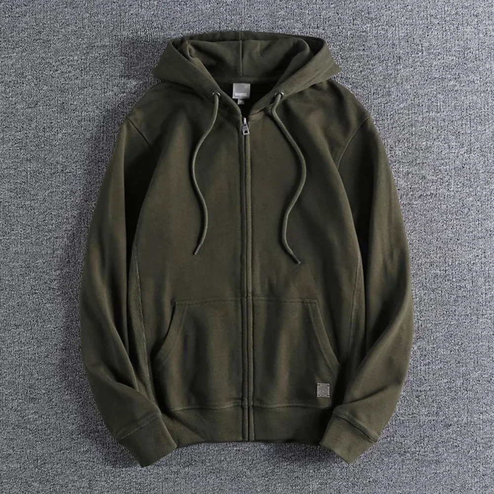 Autumn High Street Cotton Terry Hoodie Men Women Solid Color Casual Zipper Sweatshirt Coat Trendy Youth Hoodie
Autumn High Street Cotton Terry Hoodie Men Women Solid Color Casual Zipper Sweatshirt Coat Trendy Youth Hoodie