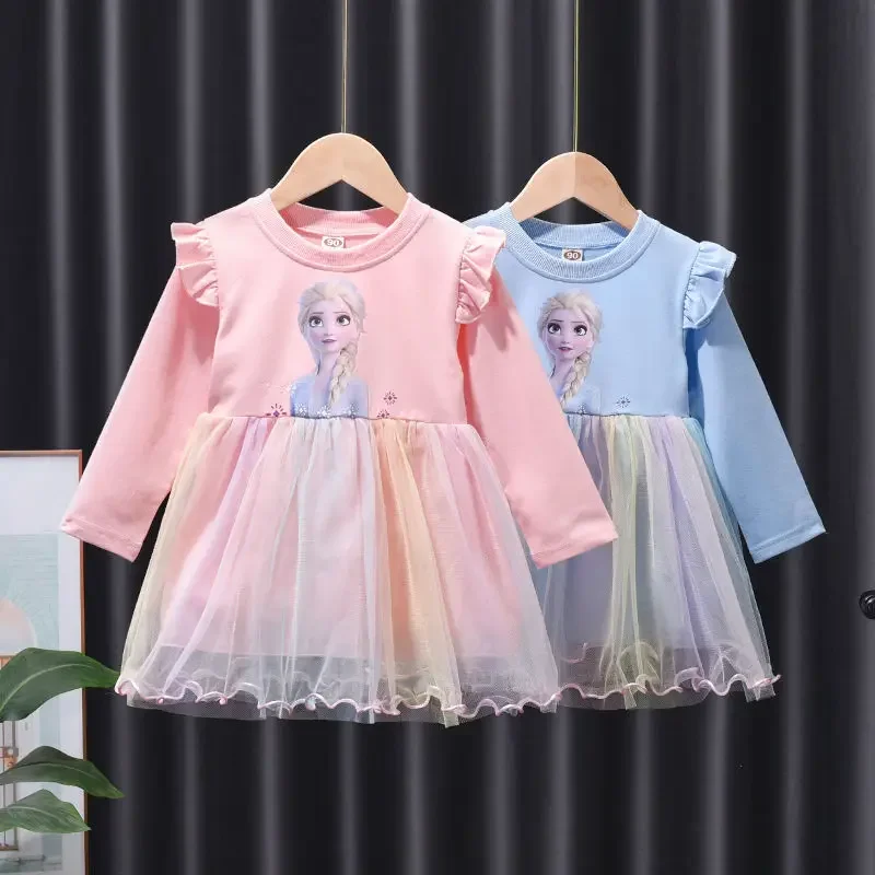 New Kids Girls Dresses Outfits Cartoon Frozen Anna Elsa Princess Dress Long Sleeve Spring Autumn Wedding Party Formal Ball Gown
New Kids Girls Dresses Outfits Cartoon Frozen Anna Elsa Princess Dress Long Sleeve Spring Autumn Wedding Party Formal Ball Gown