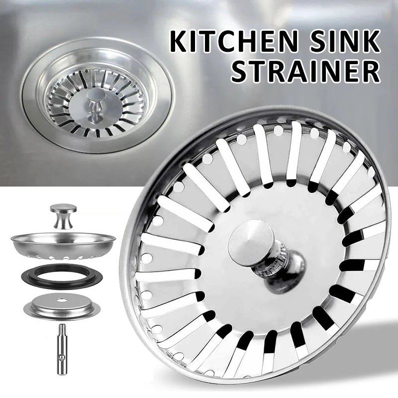 1 Pc Stainless Steel Kitchen Sink Strainer Basin Sink Basket Stopper Waste Plug Drain Basket Waste Plug Stopper Filter Home 84mm
1 Pc Stainless Steel Kitchen Sink Strainer Basin Sink Basket Stopper Waste Plug Drain Basket Waste Plug Stopper Filter Home 84mm
