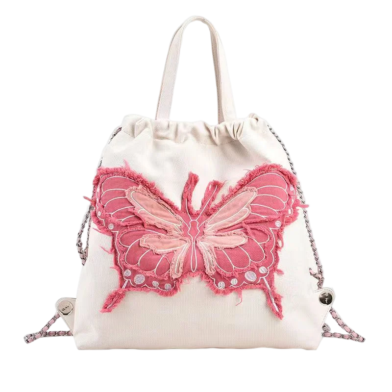 New Bow Tassel Denim Chain Backpack Simple Embroidery Contrasting Colors Wandering Women Handbag Backpack Shoulder Bag Presale
New Bow Tassel Denim Chain Backpack Simple Embroidery Contrasting Colors Wandering Women Handbag Backpack Shoulder Bag Presale