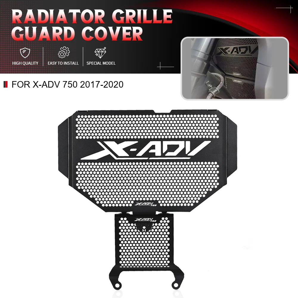 For HONDA X-ADV 750 XADV 750 2017 2018 2019 2020 2021 2022 2023 Radiator Grille Mesh Cover Shield Engine Cooler Protective Guard
For HONDA X-ADV 750 XADV 750 2017 2018 2019 2020 2021 2022 2023 Radiator Grille Mesh Cover Shield Engine Cooler Protective Guard