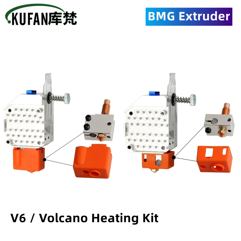 KUFAN BMG Extruder Volcano/V6 Head Dual Gears High Quality Quick Heat Dissipation For Ender 3 CR10
KUFAN BMG Extruder Volcano/V6 Head Dual Gears High Quality Quick Heat Dissipation For Ender 3 CR10