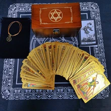 Six-pointed Star Divination Tarot Card Wooden Box Gift Box Pvc Gold Leaf Table Game Prediction Set Luxury Waterproof Belt Manual
Six-pointed Star Divination Tarot Card Wooden Box Gift Box Pvc Gold Leaf Table Game Prediction Set Luxury Waterproof Belt Manual