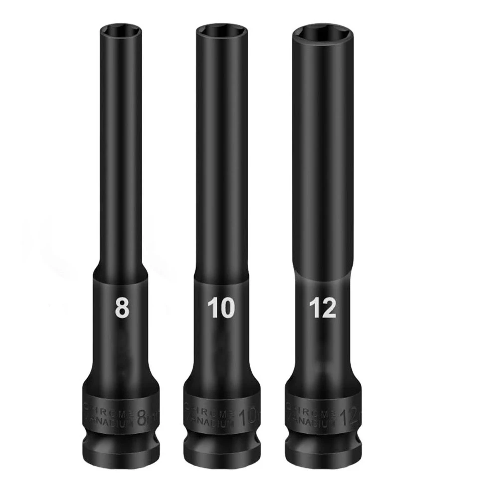 Brand New Hex Socket Adapter Impact Wrench Spanner Converter 3pcs 8mm/10mm/12mm Chrome Vanadium Steel For AC Electric Wrench
Brand New Hex Socket Adapter Impact Wrench Spanner Converter 3pcs 8mm/10mm/12mm Chrome Vanadium Steel For AC Electric Wrench