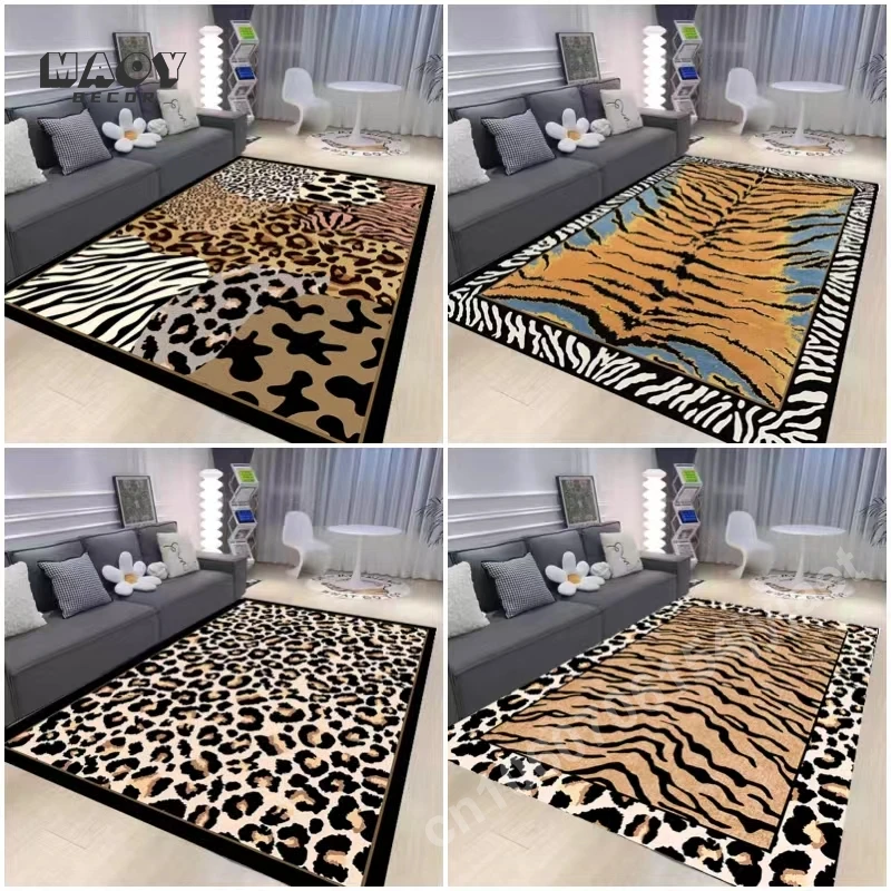 Leopard Animal Print Carpet Light Luxury Style for Living Room Bedroom Home Decoration Coffee Table Mat Anti-slip Large Area Rug
Leopard Animal Print Carpet Light Luxury Style for Living Room Bedroom Home Decoration Coffee Table Mat Anti-slip Large Area Rug