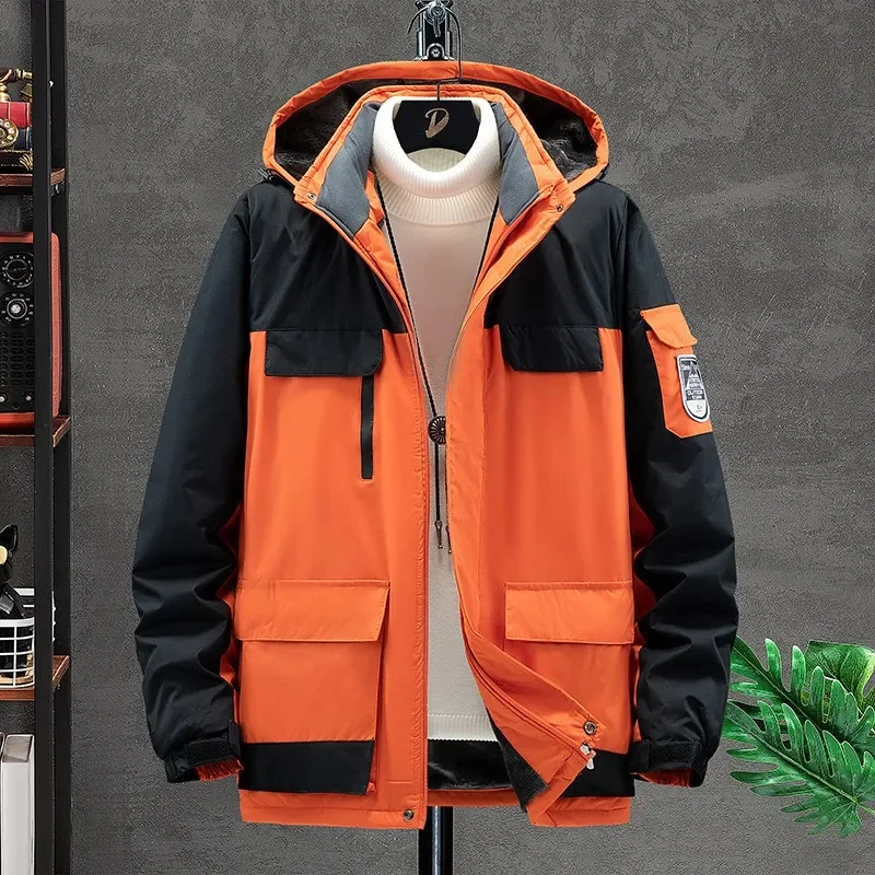 Winter Thick Warm Waterproof Jacket Men Casual Windproof Plus Velvet Parkas Outdoor Camping Hiking Thermal Hooded Coat L-8XL 9XL
Winter Thick Warm Waterproof Jacket Men Casual Windproof Plus Velvet Parkas Outdoor Camping Hiking Thermal Hooded Coat L-8XL 9XL