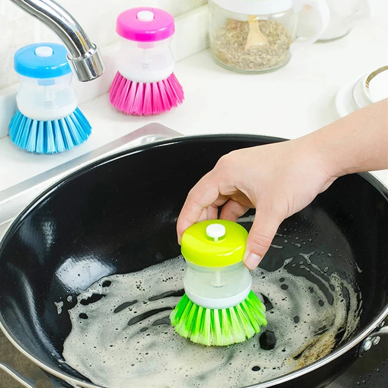 Random Color Liquid Soap Pressure Washing Brush Pot Dish Bowl Cleaning Brushes Tools Scrubber Hand Creative Kitchen Accessories
Random Color Liquid Soap Pressure Washing Brush Pot Dish Bowl Cleaning Brushes Tools Scrubber Hand Creative Kitchen Accessories