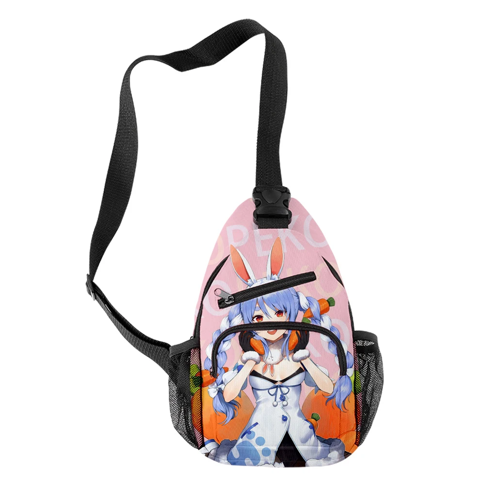 

Harajuku HOLOLIVE VTuber Usada Pekora Crossbody Chest Bags Oxford Waterproof Boys/Girls Sports Travel Bag 3D Print Shoulder Bags