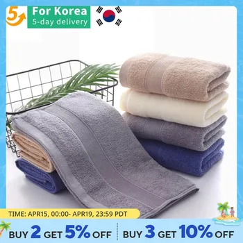 10 PCS 100% 코튼 타월 세트 비치 호텔 높은 품질과 부드러운 35X75cm 샤워 페이스 타월 상품 이미지