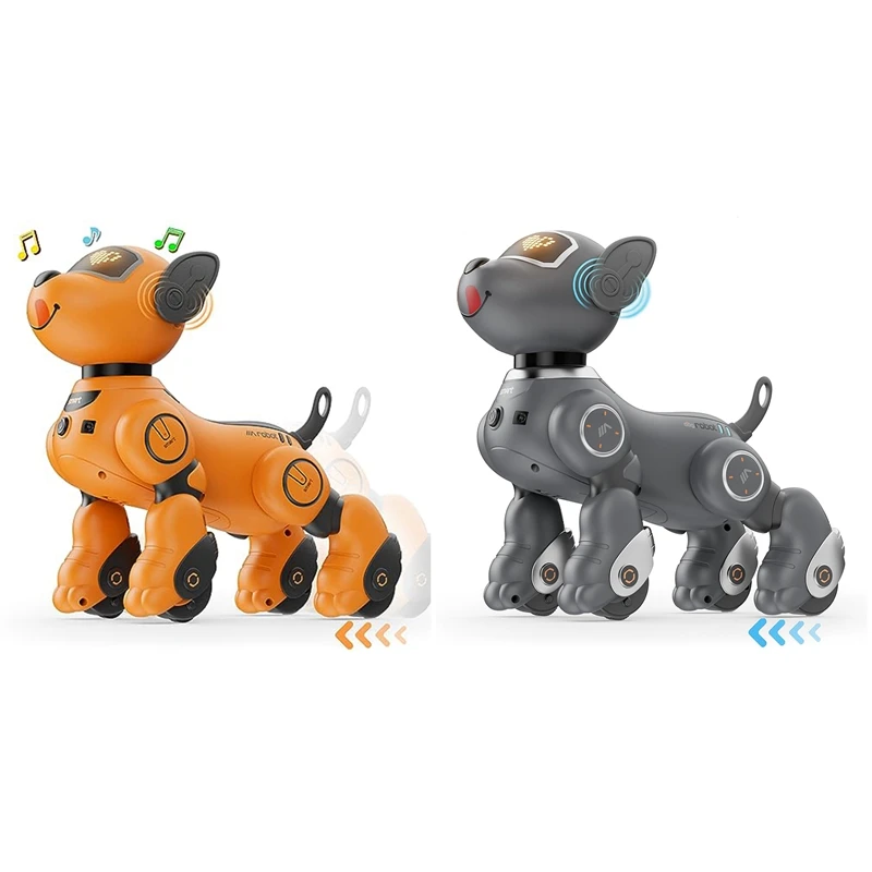Robot Dog Toy For Kids, Voice & 2.4Ghz Remote Control Robot Pet With Interactive Touch Sensors, Robotic Puppy
Robot Dog Toy For Kids, Voice & 2.4Ghz Remote Control Robot Pet With Interactive Touch Sensors, Robotic Puppy