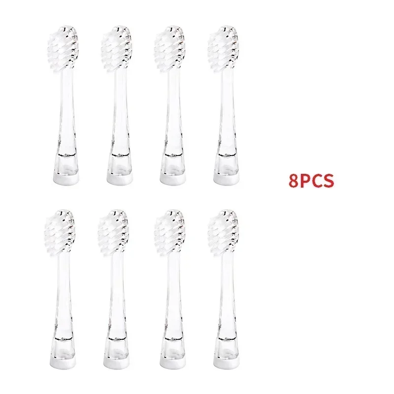 

SEAGO Kids Toothbrush Head 831/832 for SG977/EK6/EK7/513/921 Nozzles Brush Heads Remove Infant Baby Oral Bristles Heads 8pcs