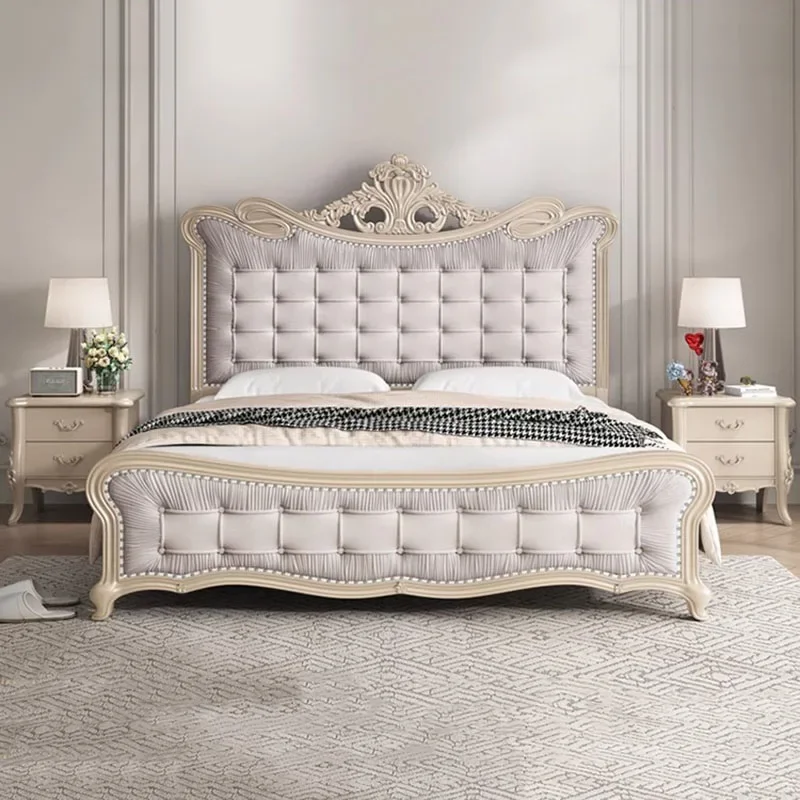 Nordic Luxury Bed Aesthetic Queen Size Nightstands Double Bed Multifunctional Headboard Muebles Para El Hogar Bedroom Furniture
Nordic Luxury Bed Aesthetic Queen Size Nightstands Double Bed Multifunctional Headboard Muebles Para El Hogar Bedroom Furniture