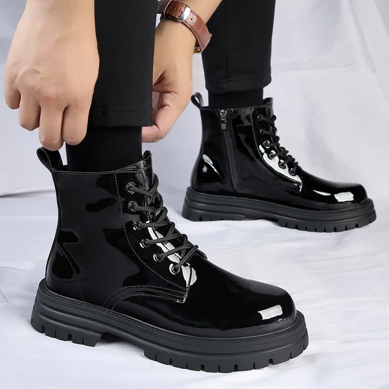 New Luxury Brand British Style Ankle Boots Men Fashion Footwear Classics Leather Shoes Work Wedding Party Formal Motorized Boots
New Luxury Brand British Style Ankle Boots Men Fashion Footwear Classics Leather Shoes Work Wedding Party Formal Motorized Boots