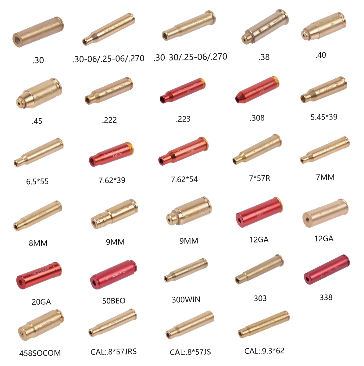 Tactical Red Laser Bore Sighter Training Bullet Boresighter Caliber 12GA 20GA .223 .308 5.45x39 300WIN 7.62x39 9x19mm Snap Caps
Tactical Red Laser Bore Sighter Training Bullet Boresighter Caliber 12GA 20GA .223 .308 5.45x39 300WIN 7.62x39 9x19mm Snap Caps