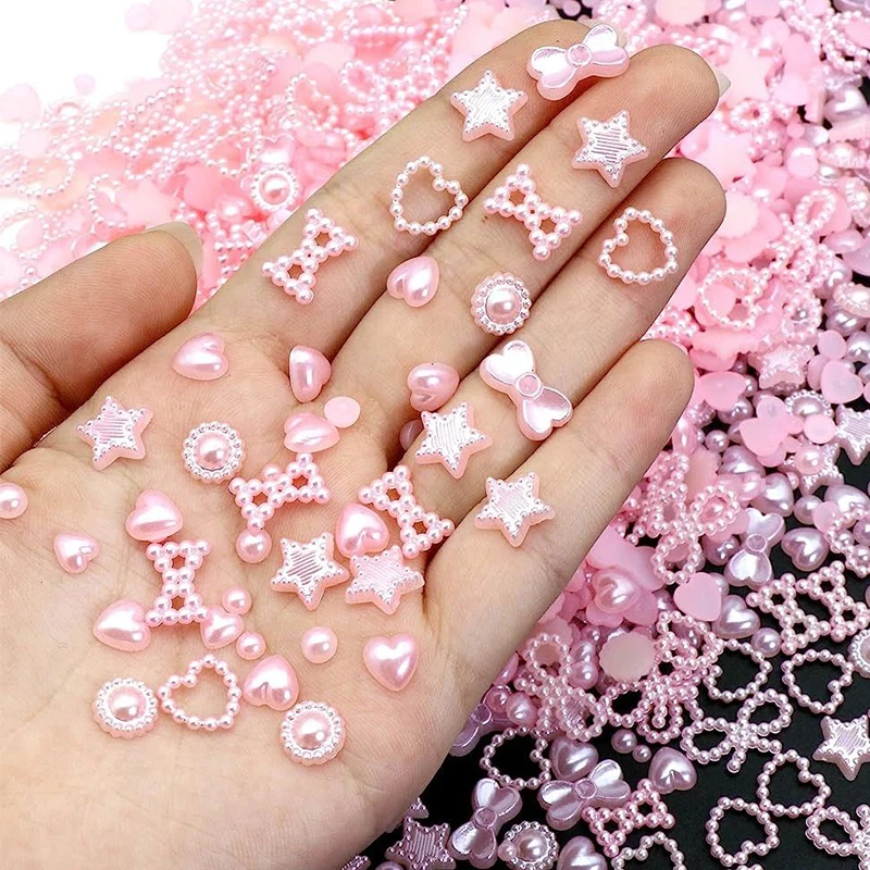 100PCS Mixed Design 3D Arcylic Nail Art Decorations Hollow Heart Pearl Nail Graduated Color Charms Aurora Heart Manicure Tools
100PCS Mixed Design 3D Arcylic Nail Art Decorations Hollow Heart Pearl Nail Graduated Color Charms Aurora Heart Manicure Tools
