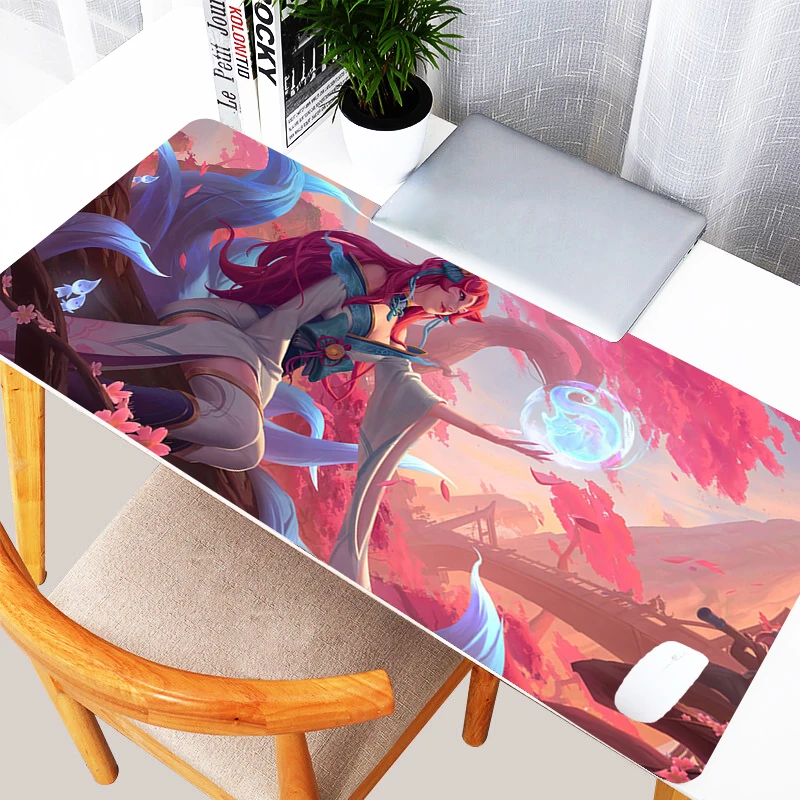 League Of Legends Ahri Anime Girl Mousepad Kawaii Large Keyboard Office Soft Mouse Pad Laptop Gaming Gamer Table Mat Cute Carpet
League Of Legends Ahri Anime Girl Mousepad Kawaii Large Keyboard Office Soft Mouse Pad Laptop Gaming Gamer Table Mat Cute Carpet