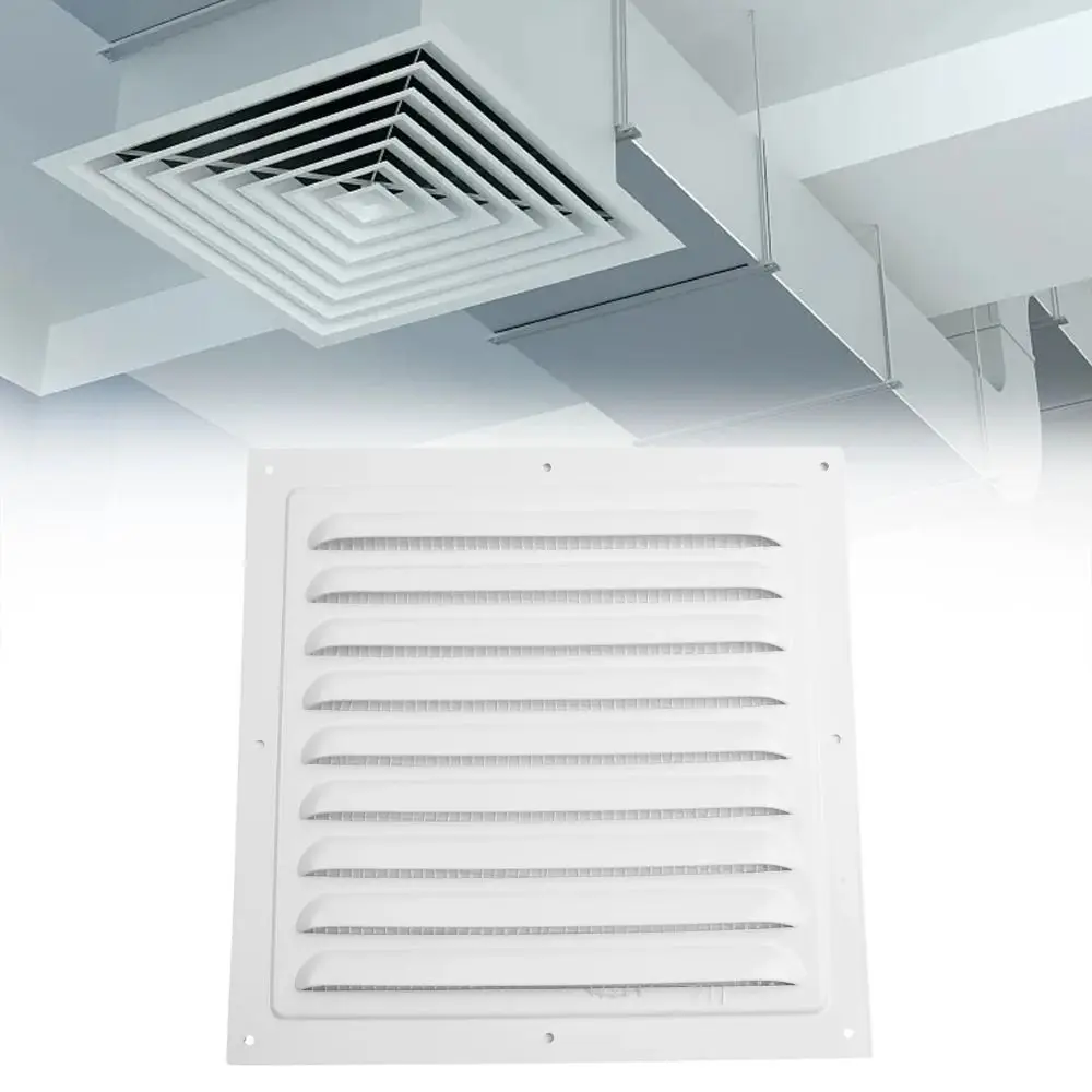 

Aluminum Alloy Air Vent Grille Heating Cooling Vents Plate Exhaust Outlet Window Square Vent Air System Net Cover Screen