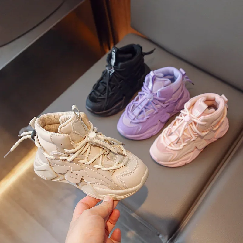 Girls High-top Sneakers Lace-up 2023 New Children Fashion Casual Shoes Drop Shipping Boys Sport Shoes Versatile Soft Kids Shoes
Girls High-top Sneakers Lace-up 2023 New Children Fashion Casual Shoes Drop Shipping Boys Sport Shoes Versatile Soft Kids Shoes