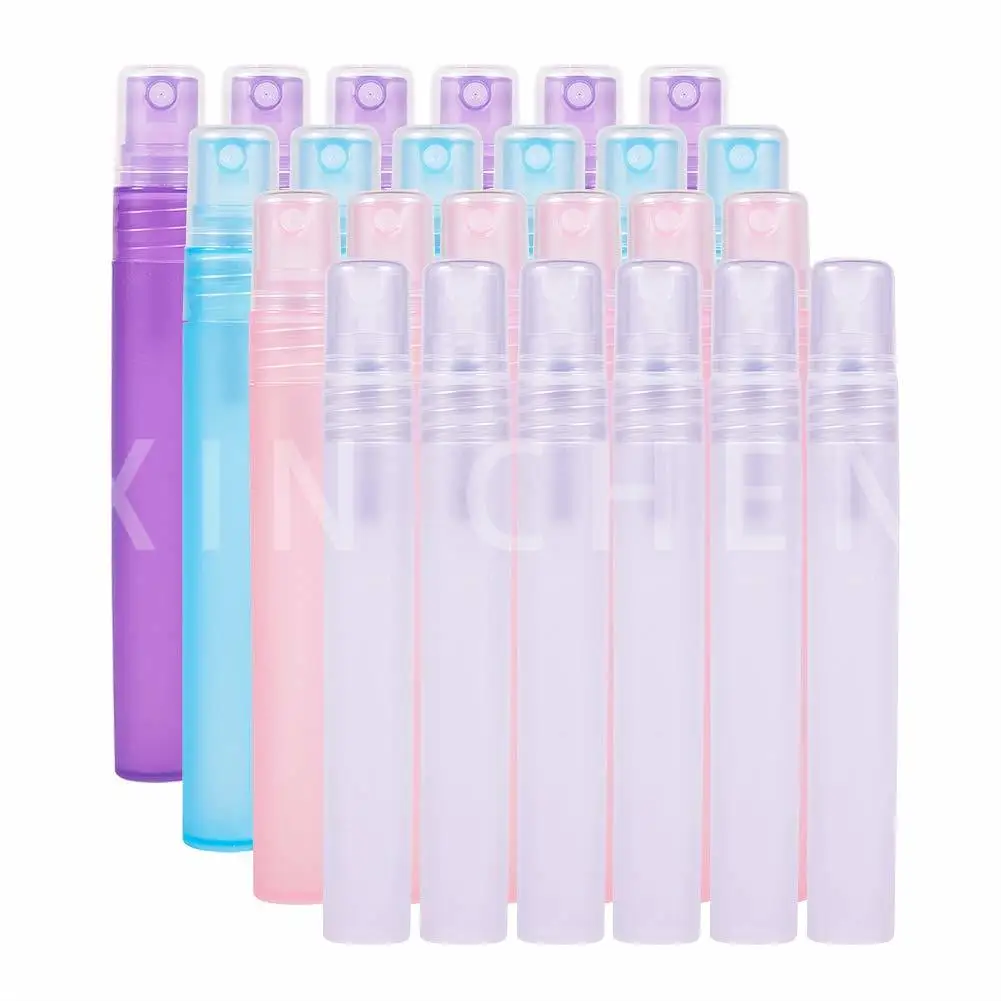10pcs Frosted Plastic Perfume Bottle Fine Mist Spray Bottles with Atomizer Pumps for Perfume, Essential Oils 5ml 10ml Empty Tube 
10pcs Frosted Plastic Perfume Bottle Fine Mist Spray Bottles with Atomizer Pumps for Perfume, Essential Oils 5ml 10ml Empty Tube