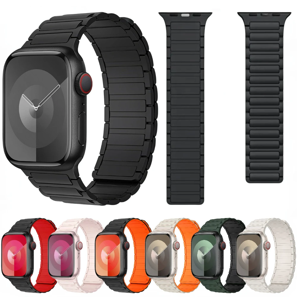 Magnetic Strap for Apple Watch Band 45mm 44mm 42mm Ultra 49mm Bracelet Series 40mm 41mm 38mm for iWatch 9 8 7 6 5 3 SE Watchband
Magnetic Strap for Apple Watch Band 45mm 44mm 42mm Ultra 49mm Bracelet Series 40mm 41mm 38mm for iWatch 9 8 7 6 5 3 SE Watchband