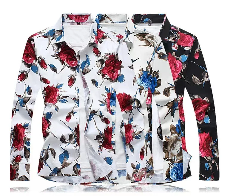 Spring Autumn 2023 new men's casual long sleeve shirt floral print shirt men's iron-free shirt
Spring Autumn 2023 new men's casual long sleeve shirt floral print shirt men's iron-free shirt