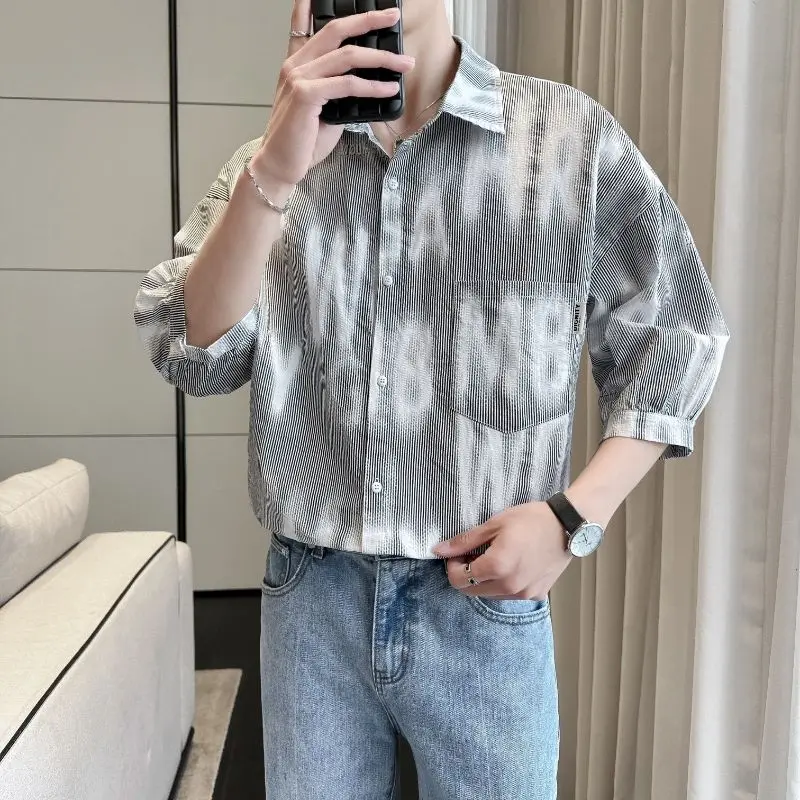 Elegant Fashion Harajuku Slim Fit Ropa Hombre Loose Casual Sport All Match Outerwear Printed Button Pockets Middle Sleeve Blusa
Elegant Fashion Harajuku Slim Fit Ropa Hombre Loose Casual Sport All Match Outerwear Printed Button Pockets Middle Sleeve Blusa